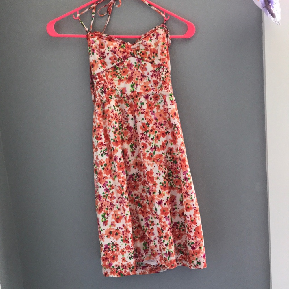 Floral halter dress